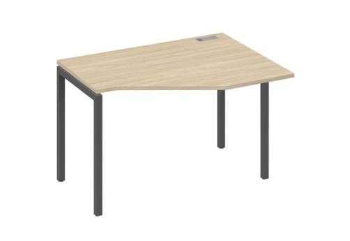 Стол эргономичный правый Техно Мира Лофт, цвет дуб скандинавский + антрацит