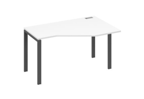 Стол эргономичный правый Мира Нумо, цвет белый премиум + антрацит