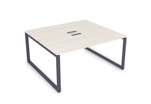 Стол на 2 рабочих места Оскар Персонал, цвет слоновая кость