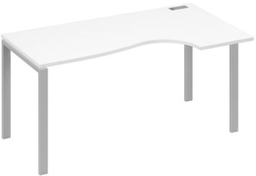 Стол эргономичный правый Мира Нумо, цвет белый премиум + серый