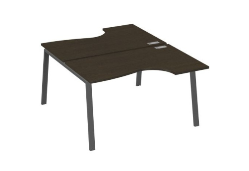 Станция рабочая эргономичная 2х140 Мира Трио, цвет венге + антрацит