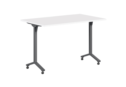 Стол мобильный складной, цвет белый