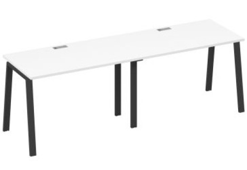 Рабочая станция 2х120 Мира Трио, цвет белый премиум + антрацит