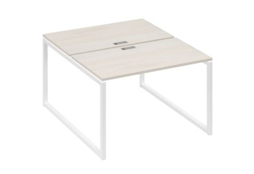 Рабочая станция (2х120) Мира Одри, цвет дуб шамони + белый