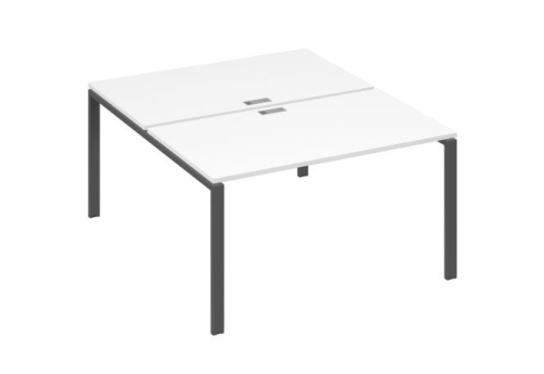 Рабочая станция (2х140) Мира Нумо, цвет белый премиум + антрацит