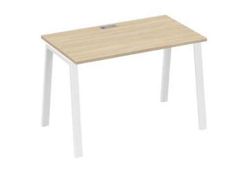 Стол письменный Мира Трио, цвет дуб скандинавский + белый