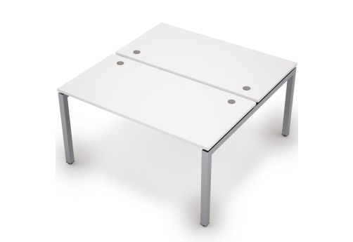 Бенч-система на 2 рабочих места Деко Тренд, цвет белый