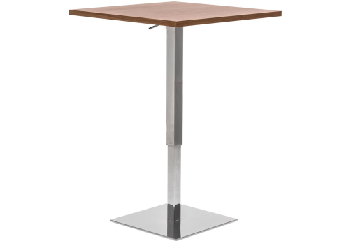 Стол телескопический, цвет орех + хром