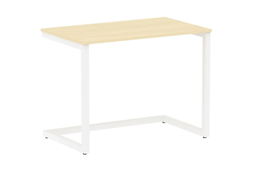 Стол письменный, цвет клен + белый