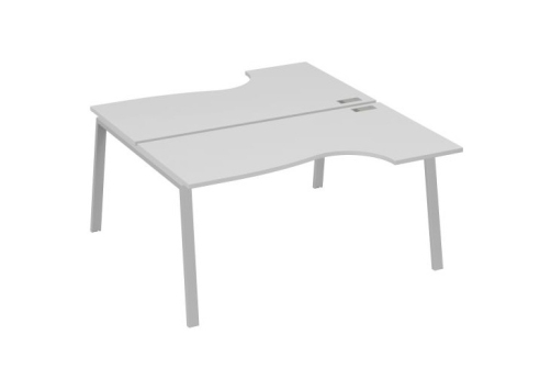 Станция рабочая эргономичная 2х160 Мира Трио, цвет серый + серый