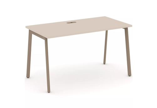 Стол рабочий (с лючком), цвет капучино