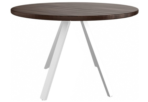 Стол для переговоров круглый, цвет темный дуб