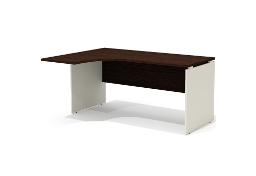 Стол рабочий эргономичный (левый) Некста, цвет венге + беж