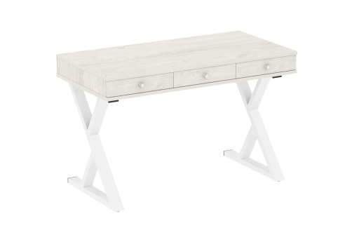 Стол письменный, цвет дуб наварра + белый