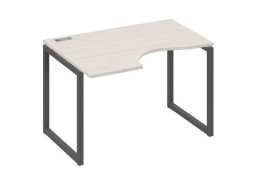 Стол эргономичный левый Мира Одри, цвет дуб шамони + антрацит