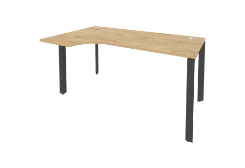 Стол эргономичный левый, цвет тиквуд светлый