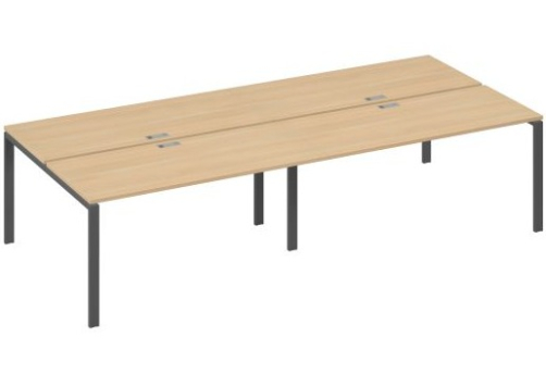 Рабочая станция (4х160) Мира Нумо, цвет натуральный дуб + антрацит