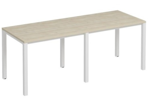 Рабочая станция (2х100) Прайм Металл 50, цвет шамони светлый + белый