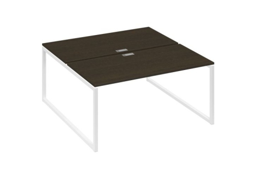 Рабочая станция (2х160) Мира Одри, цвет венге + белый
