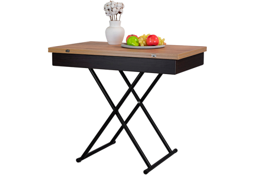 Стол-трансформер Лето 1009, цвет дуб крафт + черный