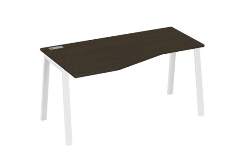 Стол эргономичный левый 160 Мира Трио, цвет венге + белый