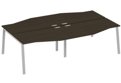 Станция рабочая эргономичная 4х140 Мира Трио, цвет венге + серый