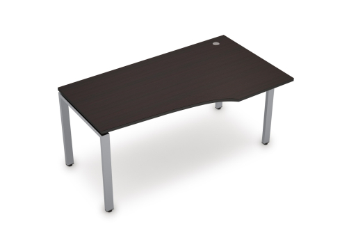 Стол криволинейный правый Деко Прима, цвет венге