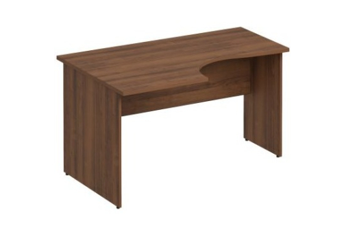 Стол эргономичный левый Прайм, цвет орех