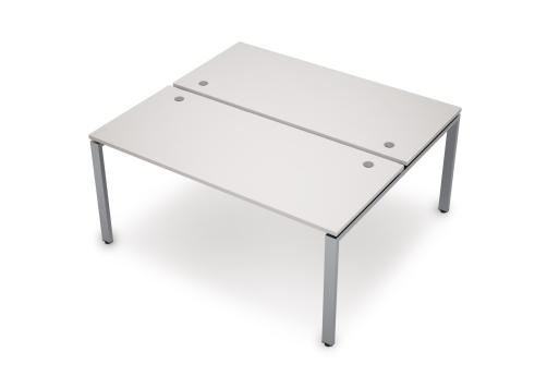 Бенч-система на 2 рабочих места Деко Прима, цвет белый