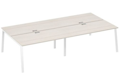 Рабочая станция 4х160 Мира Трио, цвет дуб шамони + белый