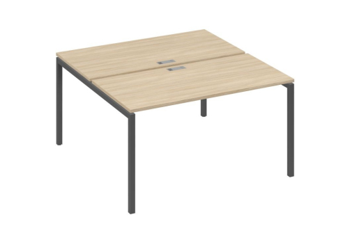 Рабочая станция 2х140 Мира Лофт, цвет дуб скандинавский + антрацит