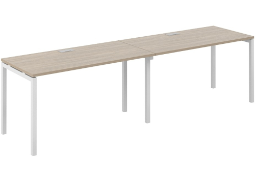 Рабочая станция Индиго Форт, цвет дуб темный + белый