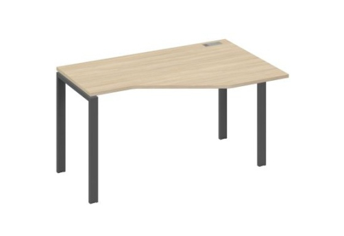 Стол эргономичный правый Мира Нумо, цвет дуб скандинавский + антрацит