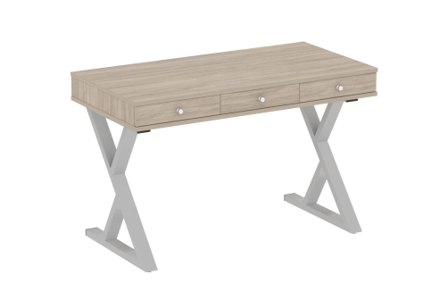 Стол письменный, цвет дуб аттик + серый