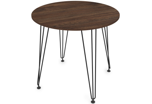 Стол обеденный круглый Мальта, цвет брауни