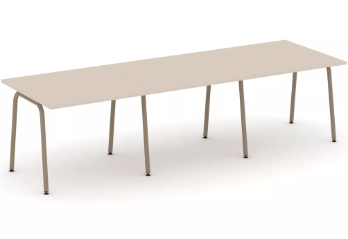 Стол переговорный (тройной), цвет капучино