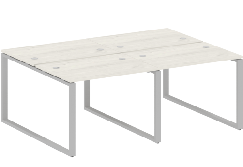 Стол на 4 рабочих места, цвет дуб новара