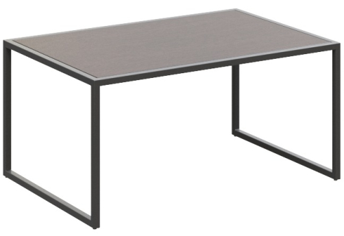 Столик большой Венто Софт, цвет серый + черный