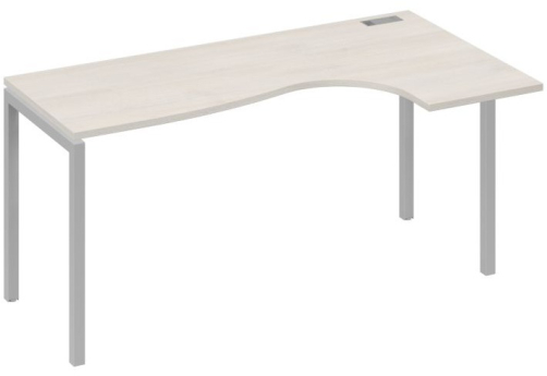 Стол эргономичный правый Классика Мира Лофт, цвет дуб шамони + серый