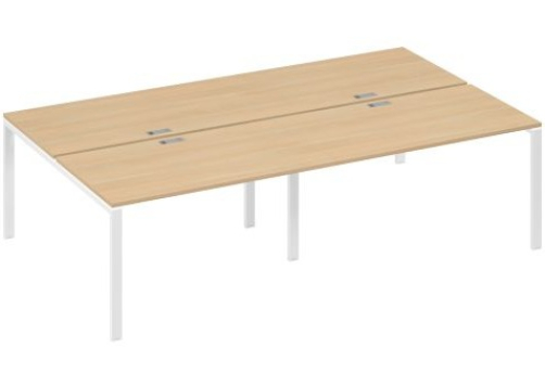 Рабочая станция (4х140) Мира Нумо, цвет натуральный дуб + белый