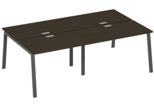 Рабочая станция 4х120 Мира Трио, цвет венге + антрацит