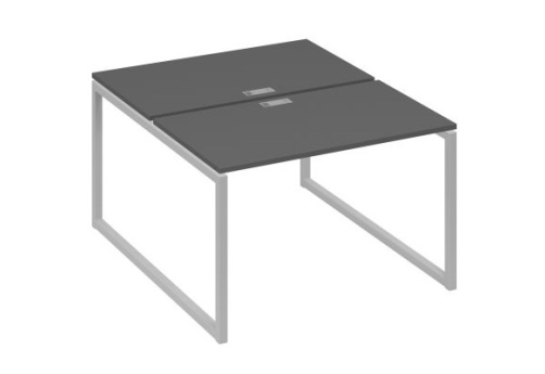 Рабочая станция (2х120) Мира Одри, цвет антрацит премиум + серый
