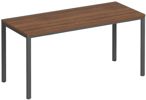 Стол письменный на металлокаркасе Прайм Металл 25, цвет орех + антрацит