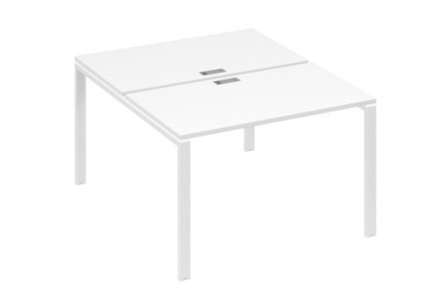 Рабочая станция (2х120) Мира Нумо, цвет белый премиум + белый