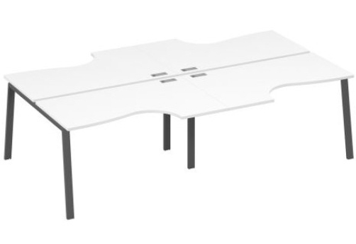 Станция рабочая эргономичная 4х140 Мира Трио, цвет белый премиум + антрацит