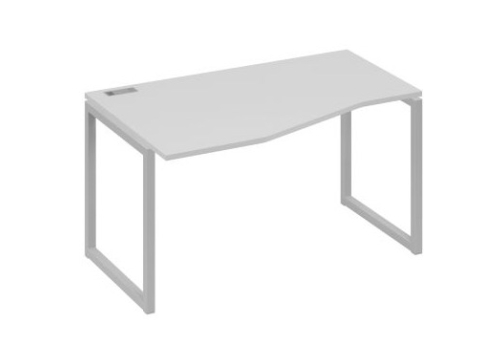 Стол эргономичный левый Мира Одри, цвет серый + серый