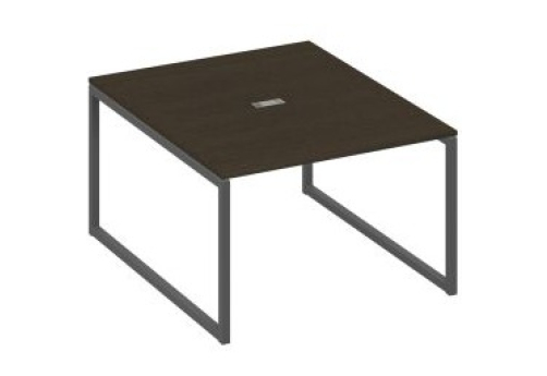 Стол для переговоров прямоугольный Мира Одри, цвет венге + антрацит