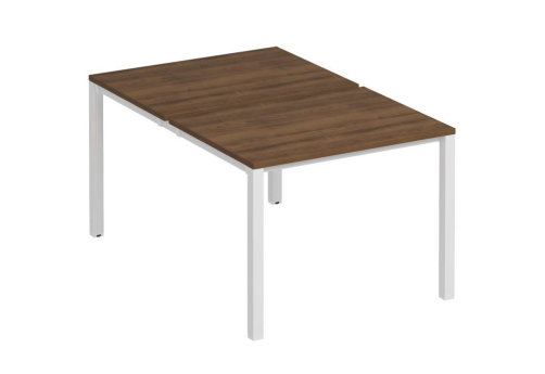 Рабочая станция (2х100) Прайм Металл 50, цвет орех + белый