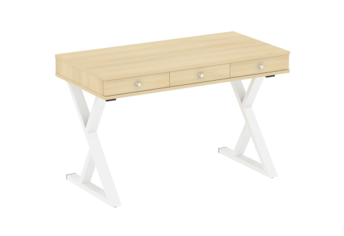 Стол письменный, цвет акация + белый