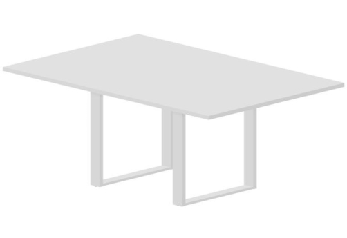 Стол для переговоров Бронкс Конференц, цвет белый + белый